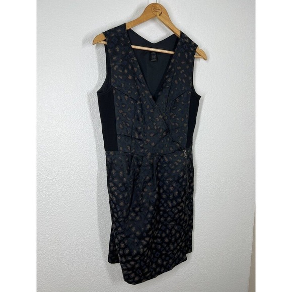 Marc By Marc Jacobs Animal Print Wrap Sheath Dress - Picture 4 of 5